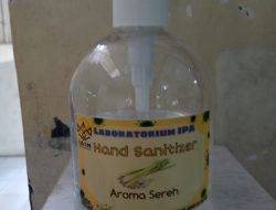 Produk Hand Sanitizer Buatan Dosen IPA IAIN Batusangkar Perlu Dikembangkan
