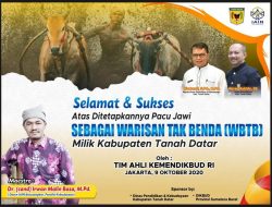Kemendikbud RI Tetapkan Pacu Jawi Milik Tanah Datar
