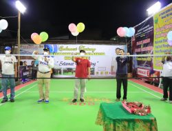 Ketua DPRD Kota Payakumbuh Hamdi Agus Buka Open Turnamen Bulu Tangkis U-90 PB Kamsen di NDB