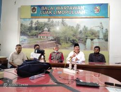 Kunjungi Balai Wartawan Luak Limopuluah, Chairul Anwar Serius Sosialisasi Kandidat Wali Kota