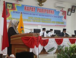 DPRD Tanah Datar Gelar Rapat Paripurna tentang Ranperda Perubahan APBD 2021