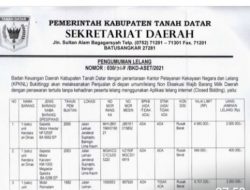 Pemkab Tanah Datar Hasilkan Rp.66.270.900 dari Lelang Kendaraan Bekas