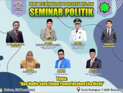 Satu Tahun Kepemimpinan Era Baru Dibahas Oleh Mahasiswa Ilmu Politik IAIN Batusangkar Bersama Pakar