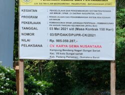 Proyek SPAM Selesai, Masyarakat Nagari Pangian Bersyukur