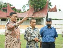 Ketua PHBI Tanah Datar Tinjau Area Sholat Idul Fitri 1443 H
