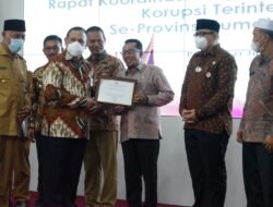 Skor MCP Tanah Datar Naik, Bupati Eka Putra Terima Penghargaan dari Ketua KPK RI