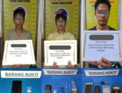 Tiga Orang Terduga Penyalahgunaan Narkoba Digelandang ke Polres Tanah Datar
