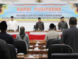Ranperda Penyertaan Modal ke Perumda Disetujui oleh DPRD Tanah Datar