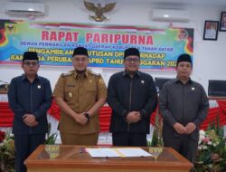 DPRD Tanah Datar Setujui  Ranperda Perubahan APBD th 2022 Melalui Rapat Paripurna
