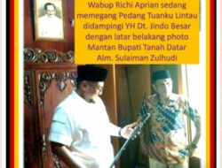 Memaknai Kunjungan Richi Aprian ke Rumah Gadang Tuanku Lintau