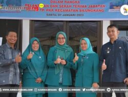 Ketua TP PKK Kota Sawahlunto Hadiri Hadiri Sertijab Ketua TP PKK Kec. Silungkang