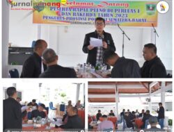 Ketum Pordasi Sumbar Deri Asta Pimpin Rapat Pleno Rakerda Pordasi Sumbar