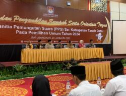 Sebanyak 225 Orang PPS di Tanah Datar untuk Pemilu 2024 Dilantik