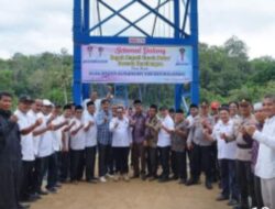 Bupati Tanah Datar Resmikan Jembatan Tapian Kelambu, Lintau