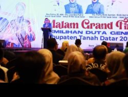 Bupati Tanah Datar Hadiri Malam Grand Final Duta Genre tahun 2023