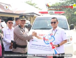 Klinik Polres Sawahlunto Dapat Bantuan Ambulance dari BRI Sijunjung