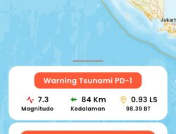 Gempa Bumi 7.3 SR Guncang Mentawai, BMKG Keluarkan Peringatan Tsunami Dini I