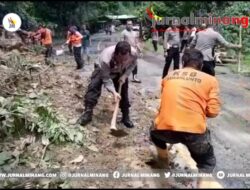 Kapolres Sawahlunto Beserta PJU dan Personil Terjun Langsung ke Lokasi Longsor