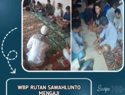 Bentuk Kepribadian WBP, Rutan Kelas IIB Sawahlunto Hadirkan Ustadz