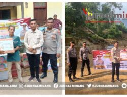 Ratusan Paket Sembako Disalurkan Kapolda Sumbar untuk Korban Tanah Longsor Sawahlunto