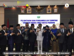 Walikota Sawahlunto Hadiri Pelantikan Wakil Walikota Padang