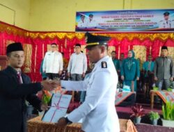 Bupati Berikan Sambutan pada Acara Sertijab Camat Salimpaung