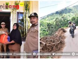 Warga Terdampak Bencana Longsor di Desa Pasar Kubang Terima Bantuan