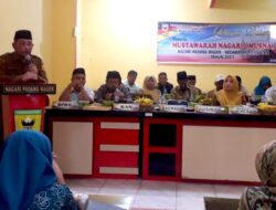 Musrenbang Nagari Padang Magek Digelar, Ini Harapan Wali Nagari
