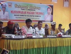 Musnag Rambatan Fokus Kepada Pendidikan dan Pertanian