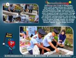 Peringati Hari Kemenkumham ke-78, Rutan dan Lapas Narkotika Sawahlunto Gelar Upacara Tabur Bunga