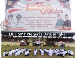 SMPN 2 Tanah Datar Gelar Lomba Pelaksana Upacara Bendera Tingkat SMP