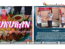 Potong Tumpeng Dilakukan di Rutan Sawahlunto Saat Meriahkan HUT Kemenkumham ke-78