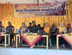 Musrenbang Nagari Tanjung Digelar, Anggota DPRD dari Partai Nasdem Ikut Hadir dan Berikan Masukan