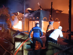 Kebakaran di Sialahan, Kec. Pariangan Hanguskan Dua Unit Rumah