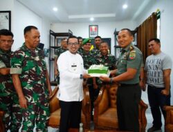 Bupati Sampaikan Ucapan Selamat Ulang Tahun TNI ke 78 di Makodim Tanah Datar