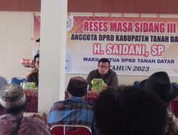 Saidani, SP Anggota DPRD Tanah Datar Lakukan Reses di Nagari Pariangan, Masyarakat Antusias Hadir