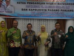 Bupati Tanah Datar Sampaikan Pesan Pada Pisah Sambut Kapolres dan Ketua Pengadilan Negeri
