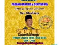 Mencermati Rencana PAW Anggota DPRD Tanah Datar Syafaruddin Dt.Marajo: Politik itu Kejam Jendral!