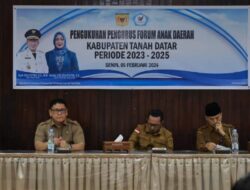 Bupati Eka Putra Kukuhkan Pengurus Forum Anak Kabupaten Tanah Datar Periode 2023-2025