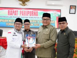 DPRD Tanah Datar Gelar Paripurna LKPj Bupati Tanah Datar th 2023