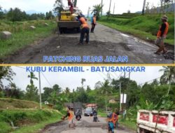 Dinas PU Bina Marga Provinsi Sumbar Mulai Lakukan Perbaikan Jalan Yang Rusak Parah di Tanah Datar
