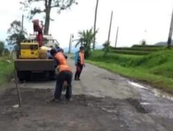 Beberapa Ruas Jalan Provinsi yang Rusak di Tanah Datar Mulai Diperbaiki Melalui APBD Provinsi