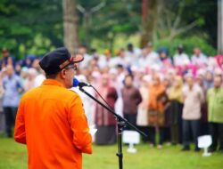 Bupati Tanah Datar Gelar Apel Gabungan, THR Dijanjikan Cair Hari Ini