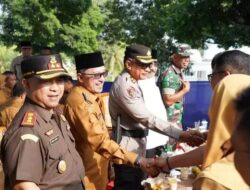 Hari Pertama Kerja Pasca Libur Lebaran, Pemkab Tanah Datar Gelar Apel Gabungan dan Halal Bi Halal