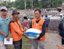 Kwarcab Pramuka Tanah Datar Turun Serta Memberikan Bantuan kepada Masyarakat Terdampak Bencana