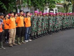 Bupati Gelar Apel Bersama Pasukan Marinir, BPBD, Tagana dan Relawan untuk Bantu Korban Terdampak Bencana