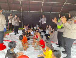 Polres Tanah Datar Bentuk Tim Trauma Healing untuk Meringankan Beban Psikologis Masyarakat Terdampak Bencana