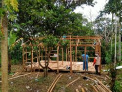 Hunian Sementara untuk Korban Galodo di Tanah Datar Mulai Dibangun