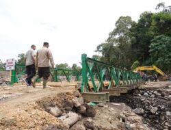 Sejumlah Jembatan Bailey Selesai Dibangun di Tanah Datar Pasca Galodo, Bupati Ucapkan Terimakasih