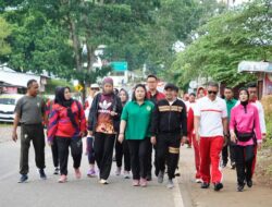 Peringati HUT Bhayangkara ke 78, Polres Tanah Datar Gelar Olahraga Bersama